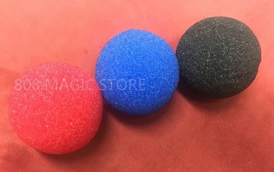 [808 MAGIC]魔術道具 美國海綿球(黑、紅、藍)