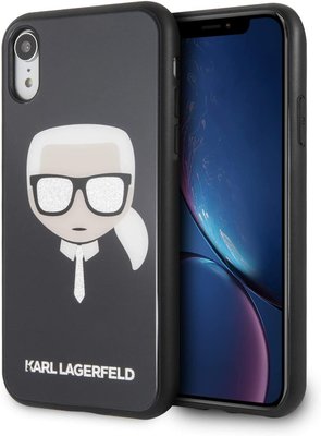 預購 美國帶回 正版授權 Karl Lagerfeld 領帶卡爾老佛爺 I-PHONE XR 手機保護殼 手機套