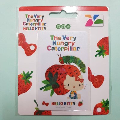 HELLO KITTY X好餓的毛毛蟲悠遊卡-草莓-210403