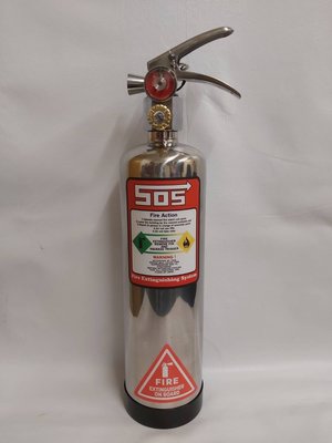 《消防材料行》自動滅火器 (不銹鋼瓶)1型HFC-236高效能潔淨氣體(不污染) 另售乾粉滅火器 永久免換藥(定製品)