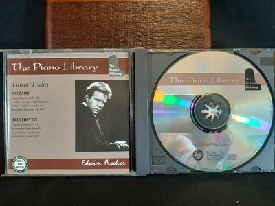 The Piano Library,Fischer,Lipatti,Rachmaninov演繹莫扎特，貝多芬 葛利格，拉赫曼尼諾夫等:鋼琴協奏曲，奏鳴曲等，如新