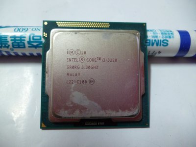 (台中市))Intel Core i3-3220 3.3G 3M 2C4T LGA 1155