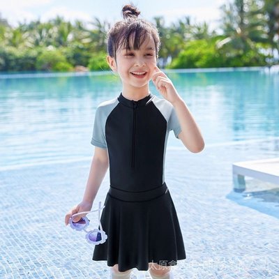 現貨 兒童泳衣 女童 夏 連身 新款 韓國可愛寶寶 防曬 小中大童 游泳裝