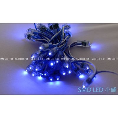 [SMD LED 小舖]開孔9mm 藍光 草帽12V外露LED防水燈 (發光字 打孔燈 穿孔燈 招牌燈 廣告光源 )