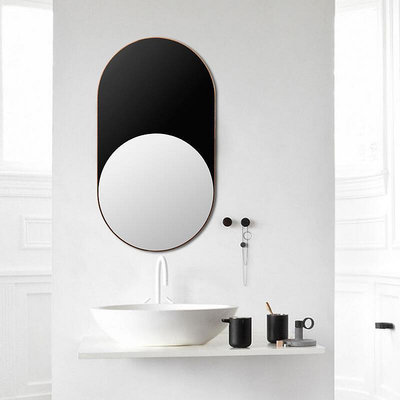 【現貨】北歐浴室鏡輕奢裝飾鏡ins風玄關鏡子家用簡約立體創意個性壁掛鏡