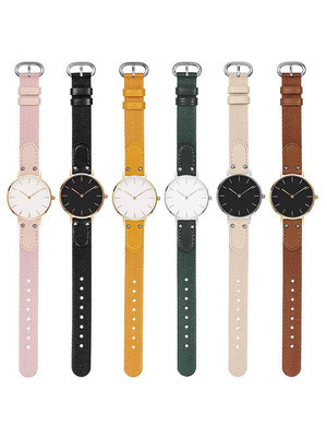 代用錶帶 手錶配件 適用dw手錶帶女尼龍錶帶丹尼爾惠靈頓28 32mm dw編織帆布錶帶錶鏈