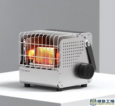 【綠色工場】🇰🇷 KOVEA-CUBIC復古方形暖爐 KGH-2010 瓦斯暖爐 露營保暖 卡式暖爐 迷你暖爐