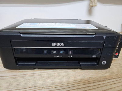 epson L350原廠連續供墨複合印表機內已含寫真墨水+廢墨已歸零如原廠出廠+廢墨外接+100cc黑色墨水