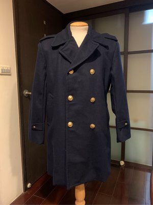 台北官星制作：老庫存未使用XL號警察冬季藍色大衣