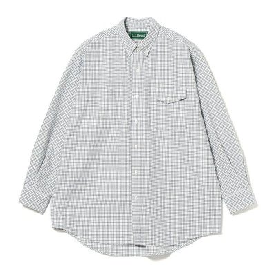 售出］L.L.Bean BEAMS Bean's Easy-Care Long Sleeve B.D shirts 格紋