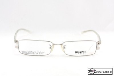 【mi727久必大眼鏡】BALENO 光學金屬全框眼鏡 香港休閒品牌 班尼路 LOGO印刷壓紋(白)
