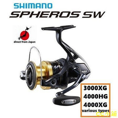CC小鋪Shimano 19 Spheros SW 各種類型 3000XG/4000HG/4000XG/（離岸 jigging
