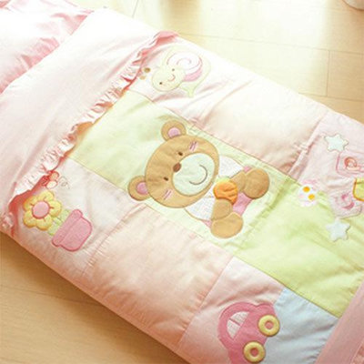 GMP BABY 豪華寶貝熊抗蹣純棉幼童睡袋~粉紅色1件