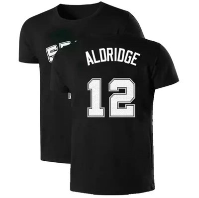 🏀LaMarcus Aldridge短袖棉T恤上衣🏀NBA馬刺隊Adidas愛迪達運動籃球衣服T-shirt男610