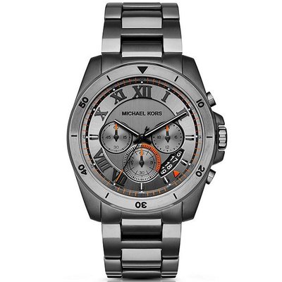 [永達利鐘錶 ] MICHAEL KORS 手錶 羅馬工業風格計時腕錶 金屬灰 45mm MK8465