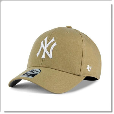 【ANGEL NEW ERA】47 brand MLB NY 紐約 洋基 奶茶色 魔鬼氈 硬板 老帽 棒球帽 穿搭