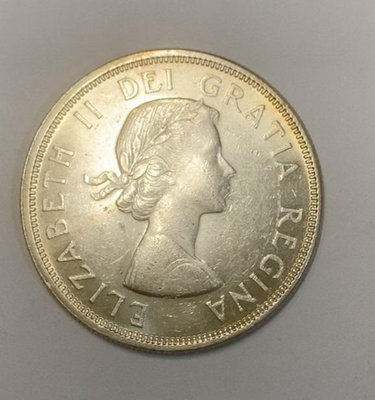 加拿大一元銀幣1964年