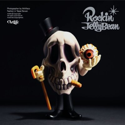 ArtLife @ Rockin Jelly Bean SKULL Mr.DEATH 日本設計師 限定 彩色版 骷髏爵士