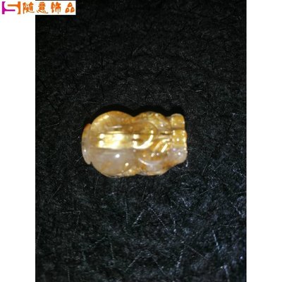 鈦晶 貔貅 水晶Crystal (没包挂鈦晶花项链) Rutilated Quartz 鈦晶是最具有權威性,能聚財~隨意飾品