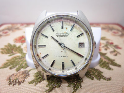 ~ㄚ爸的懷舊老錶~ CITIZEN 星辰 4-820118 日期顯示 自動上鍊機械錶 古董錶