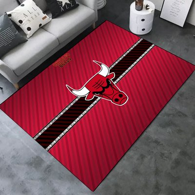 NBA籃球地毯個性創意長方形定制地墊客廳沙發茶几臥室床邊寢室