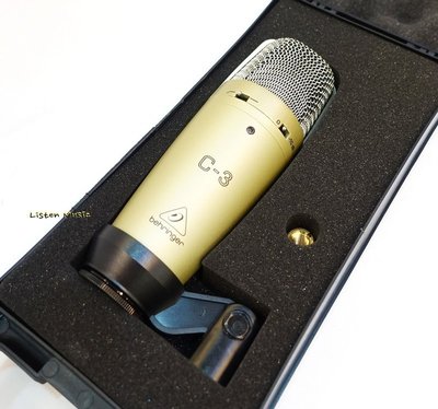 立昇樂器 Behringer C-3 電容式麥克風 錄音麥克風 公司貨 mic 電容麥克風