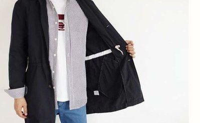 JP  美日韓  質感 韓國帶回  長版夾克  風衣 外套  暗黑 內有口袋