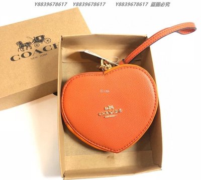 美國代購COACH 蔻馳 時尚潮流 39957 新款零錢包 獨特愛心形狀手腕包 手拿包 小巧實用 顏