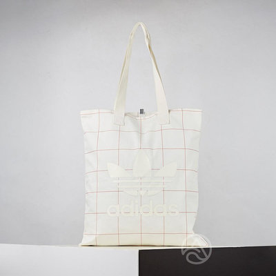 Adidas Originals Shopper Bag 白色 格紋 托特包 手提包 CV8462