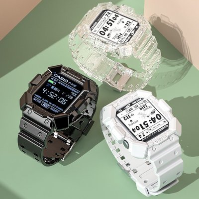 現貨 apple watch 6通用錶帶 卡西歐硅膠一體錶帶 防摔殼 蘋果手錶錶帶iWatch1/2/3/4/5/SE-現貨上新912