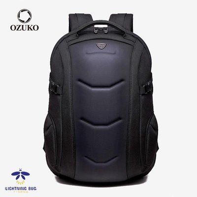 現貨熱銷-Ozuko 時尚硬殼背包, 用於青少年筆記本電腦防水旅行書包 防摔 全包