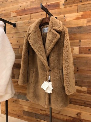 【BLACK A】義大利精品Max Mara camelwool Teddy Bear Coat 泰迪熊駝絨短大衣 泰迪熊駝色 夏季特價 秋冬漲價