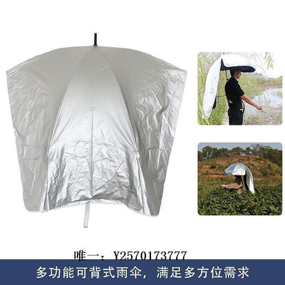 遮陽棚可背式采摘茶傘攜帶遮陽傘超輕頭帽傘農用戶外防曬雙層黑膠創意戶外遮陽傘