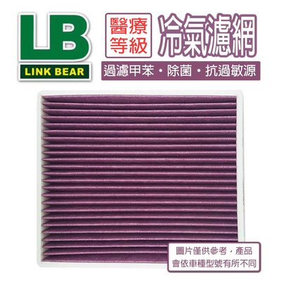 「即期商品大特價」LINK領格 醫療等級⊕車用冷氣濾網(紫) (適用AUDI A8)