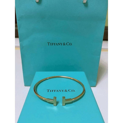 『甜甜二手』TIFFANY &amp; Co. 蒂芙尼 Tiffany T系列線圈手鐲 18K玫瑰金 手環 手鐲 6001074