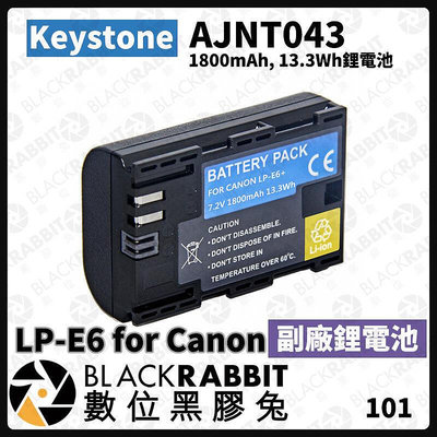 【 Keystone LP-E6 for Canon 副廠 】 AJNT043  相容原廠