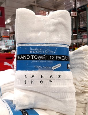 GRANDEUR 雙股紗純棉商用毛巾40*76cm*單條 COSTCO好市多代購