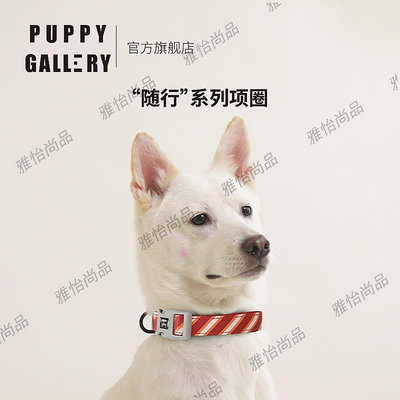 韓國puppygallery隨行系列狗狗項圈脖圈牽繩寵物牽引繩中小型犬-雅怡尚品