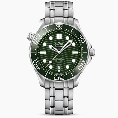 OMEGA 210.30.42.20.10.001 歐米茄 手錶 42mm 綠海馬300 陶瓷圈 鋼錶帶