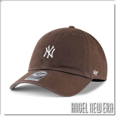 【ANGEL NEW ERA】47 brand MLB NY 紐約 洋基 咖啡色 小標 軟板 老帽 棒球帽 穿搭 潮流