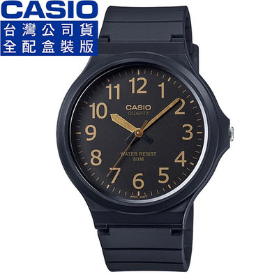【柒號本舖】CASIO 卡西歐大錶徑簡約石英錶-黑 # MW-240-1B2 (原廠公司貨全配盒裝)