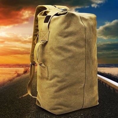 雙肩包戶外旅行水桶背包登山運動男ins大容量行李包行李~特價
