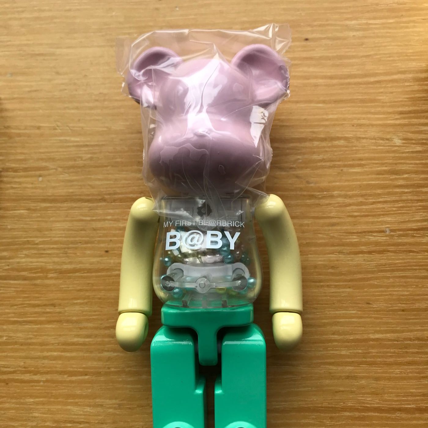 已拆未擺Be@rbrick 200% 超合金原色版Bearb珍珠色MY FIRST B@BY 千秋