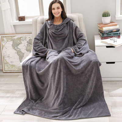 直銷懶人毯珊瑚絨午睡毯法蘭絨毯絨毛毯懶人披肩毯子blanket