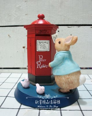 ~＊歐室精品傢飾館＊~Peter Rabbit 比得兔 彼得兔 英倫風 英式郵筒 撲滿 存錢筒 投信 ~ 新款上市~