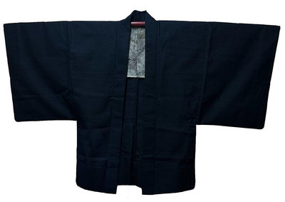 【茶】6-193 日本和服 男性用着物 羽織短外套