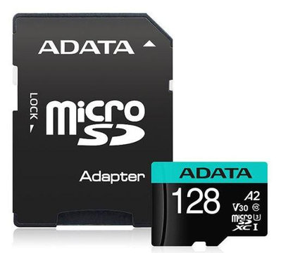 【實體門市：婕樂數位】ADATA 威剛 Premier Pro microSDXC U3 A2 V30 128G-附轉卡