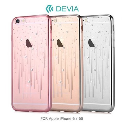 DEVIA Apple iPhone 6/6S 柔鑽保護軟套(流星雨) (預購)