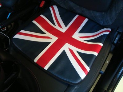 【桃園 國瑞】BMW  MINI  cooper 英倫風 汽車坐墊米字旗 免綁新款車用座椅墊 汽車座墊