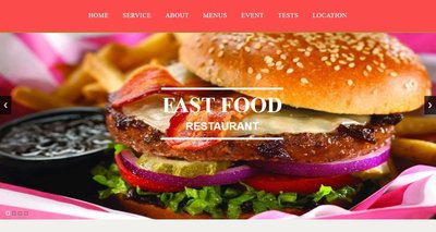 FAST FOOD RESTAURANT 響應式網頁模板、HTML5+CSS3、網頁特效  #12265